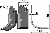 Blade, right model - AgriParts