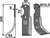 Blade, left model - AgriParts image