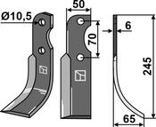 Blade, right model - AgriParts image