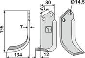 Blade, left model - AgriParts