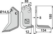 Blade, right model - AgriParts