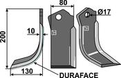 Blade DURAFACE, left model - AgriParts