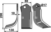Blade, left model - AgriParts
