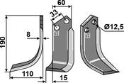 Blade, left model - AgriParts
