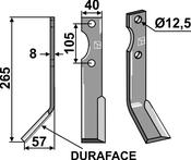 Blade DURAFACE, left model - AgriParts image