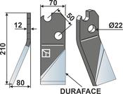 Rotary tine DURAFACE, left model - AgriParts