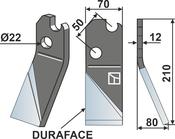 Rotary tine DURAFACE, right model - AgriParts