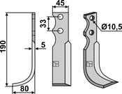 Blade, left model - AgriParts
