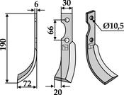 Blade, left model - AgriParts
