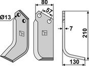 Blade, right model - AgriParts