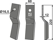 Rotary tine, left model - AgriParts