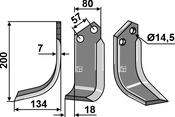 Blade, left model - AgriParts