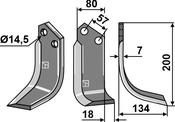 Blade, right model - AgriParts