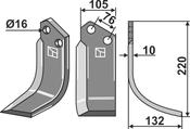 Blade, right model - AgriParts