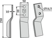 Rotary tine, left model - AgriParts
