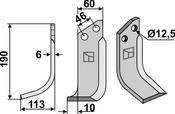 Blade, left model - AgriParts