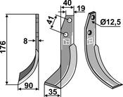 Blade, left model - AgriParts