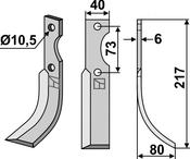 Blade, right model - AgriParts image