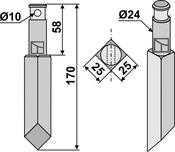 Rotary tine - AgriParts