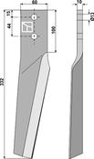 Tine for rotary harrows, left model - AgriParts