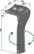 Tine for rotary harrows, right model - AgriParts