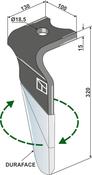 Tine for rotary harrows (DURAFACE) - right model - AgriParts
