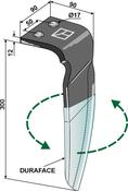 Tine for rotary harrows (DURAFACE) - left model - AgriParts
