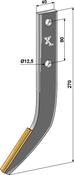 Row cutter hook - Hard metal - AgriParts