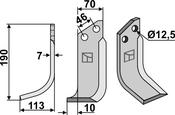 Blade, left model - AgriParts