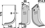 Blade, left model - AgriParts