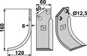 Blade, left model - AgriParts