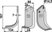 Blade, left model - AgriParts