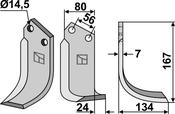 Blade, right model - AgriParts