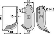 Blade, left model - AgriParts