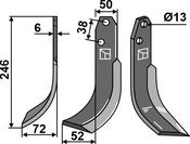 Blade, left model - AgriParts image