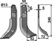 Blade, right model - AgriParts