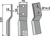Rotary tine, left model - AgriParts