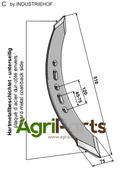 Twisted stubble point - right model - AgriParts