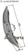 Cultivator share 370mm - AgriParts