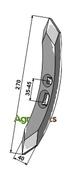 Cultivator share 270mm - AgriParts
