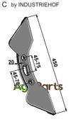 Double heart point 45-75 - AgriParts