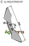 Double heart point 60 - AgriParts