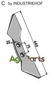 Double heart point 75 - AgriParts