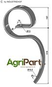 Big harrow tine - AgriParts