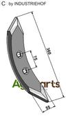 Cultivator share 360mm - AgriParts