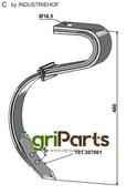 Tine with share - 2 1/2 Layer - AgriParts