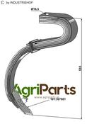 Tine with share - 4 1/2 Layer - AgriParts