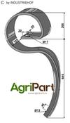Big harrow tine ''ATLAS'' without share - AgriParts
