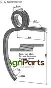 Double coil spring, right - AgriParts