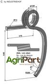Double coil spring, left - AgriParts
